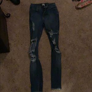 Distressed Jeans fashion nova